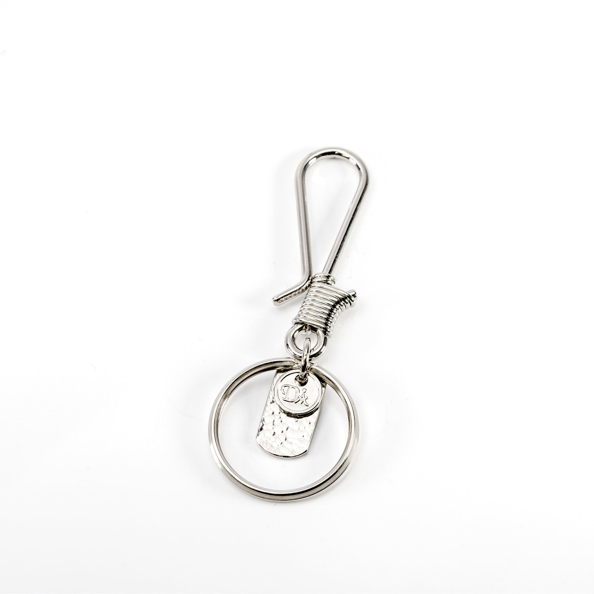 HOOK CHASING PLATE KEYRING 13316 SV (フック打ち出しプレート 