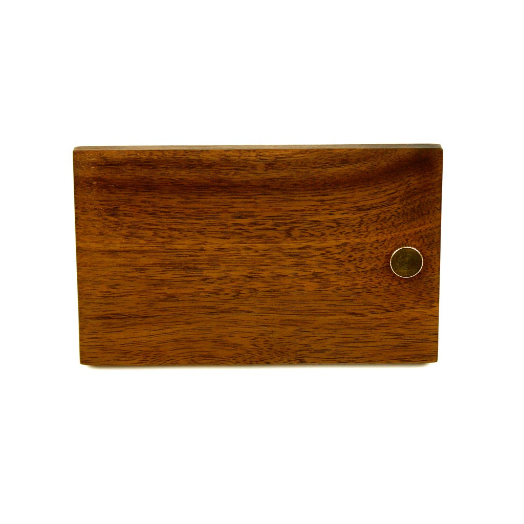 DESKTOP CARD HOLDER 13921( ウォルナットと真鍮の卓上カードホルダー