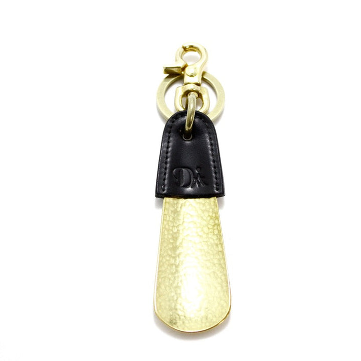 BRASS & LEATHER BOTTLE CHASING SHOEHORN 13303 (真鍮&革の靴べら