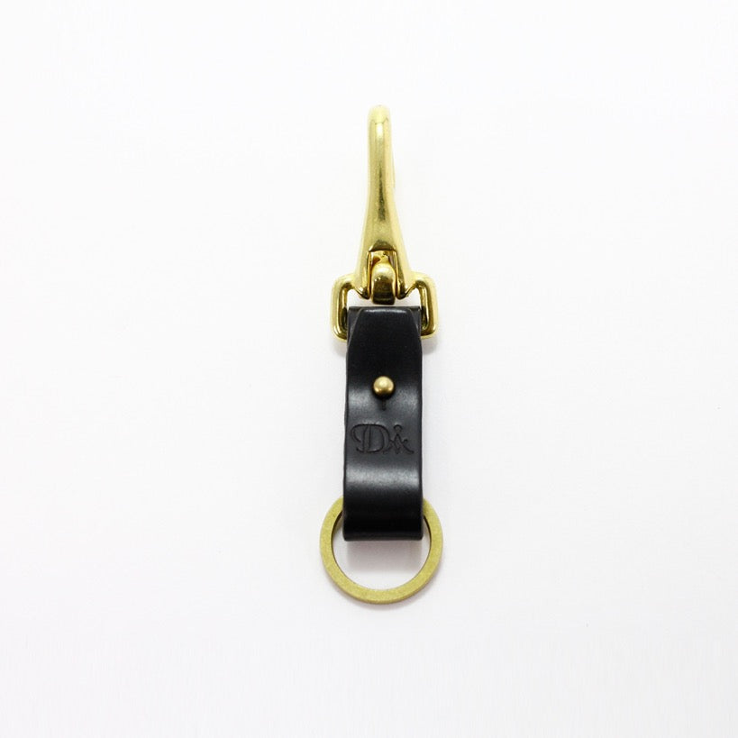 BRASS & LEATHER BOTTLE KEYRING 13306 (真鍮&革のキーリング)