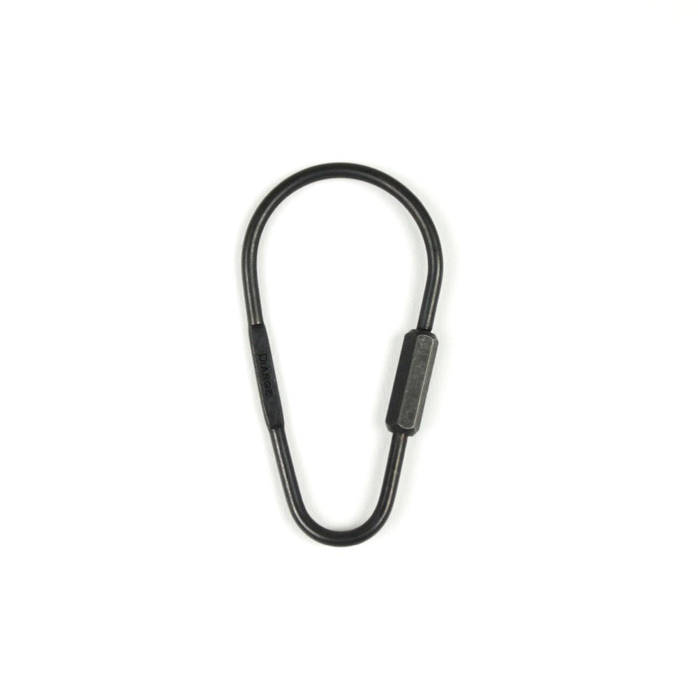 DROP KARABINER KEYRING 13328 BLK (ドロップ型カラビナキーリング)