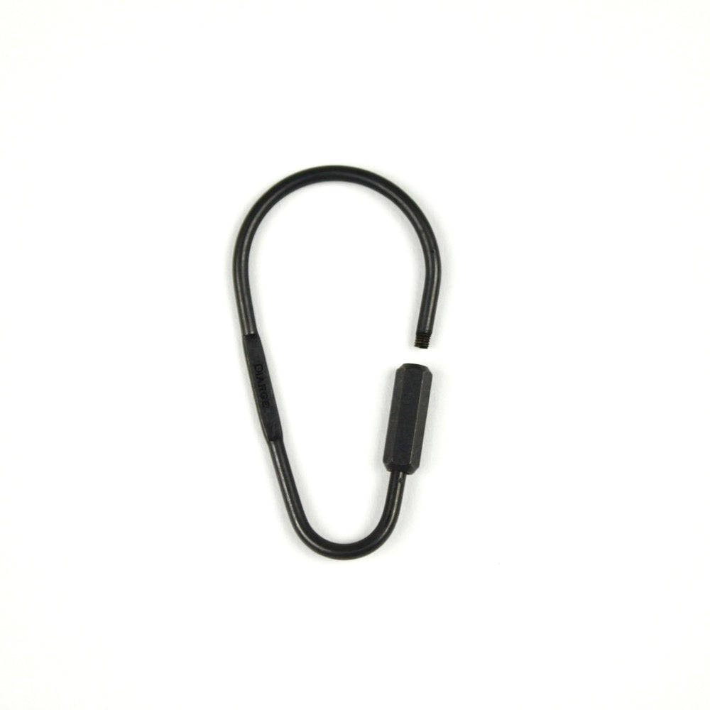 DROP KARABINER KEYRING 13328 BLK (ドロップ型カラビナキーリング)