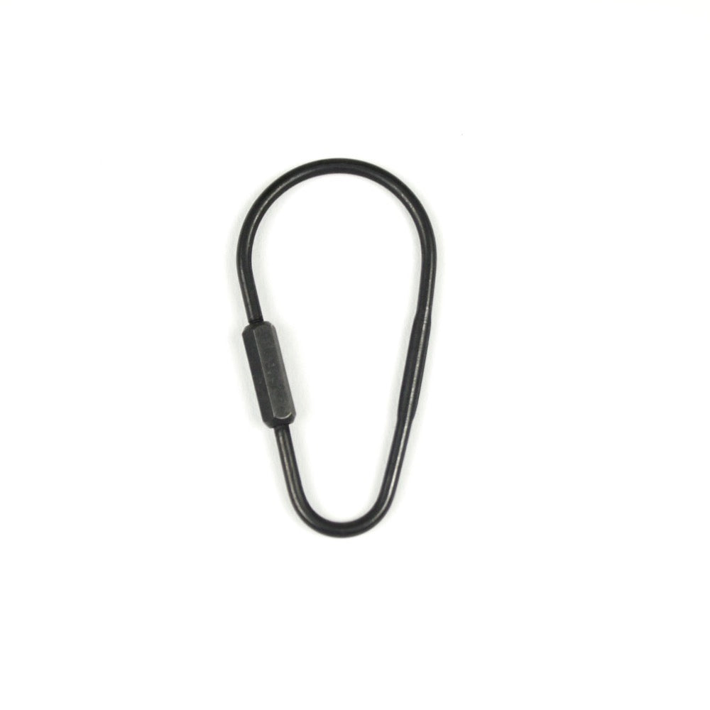 DROP KARABINER KEYRING 13328 BLK (ドロップ型カラビナキーリング)
