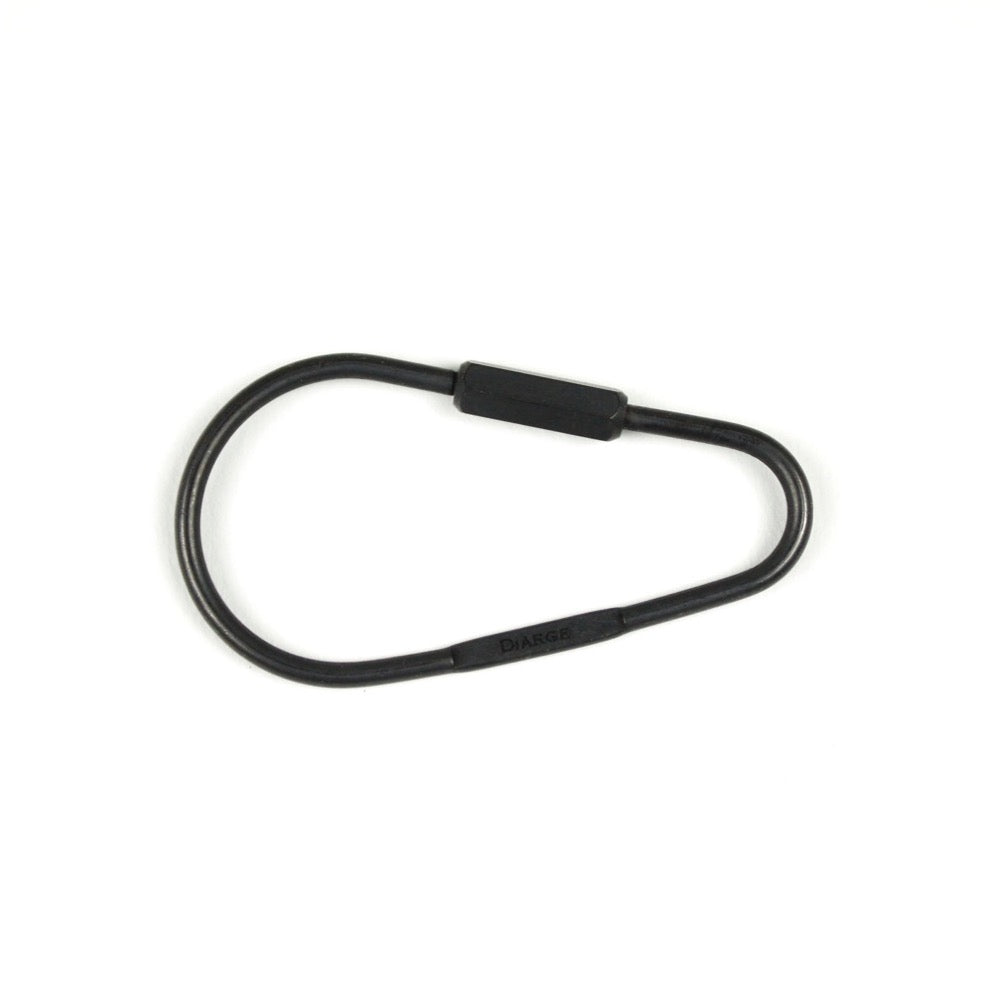 DROP KARABINER KEYRING 13328 BLK (ドロップ型カラビナキーリング)