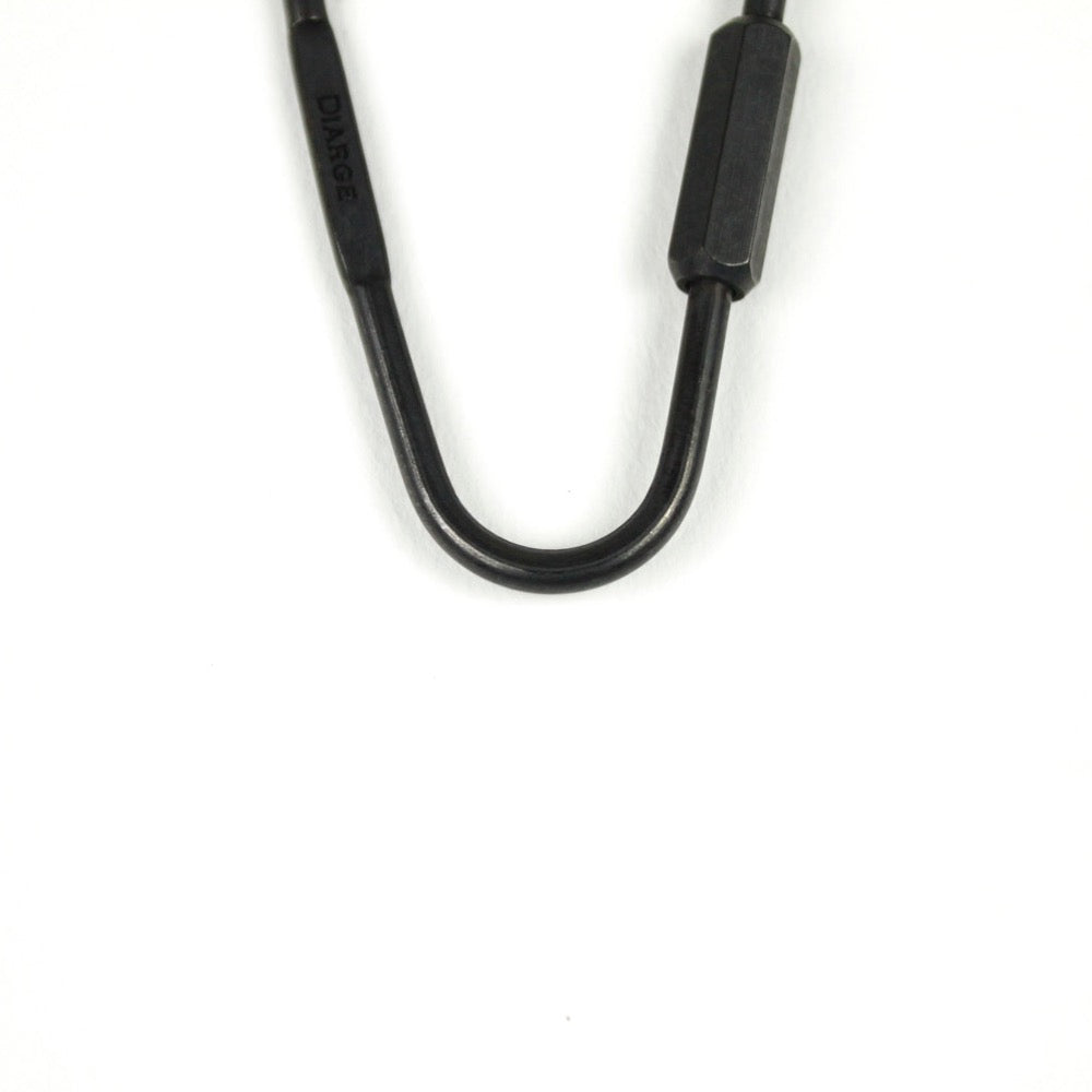 DROP KARABINER KEYRING 13328 BLK (ドロップ型カラビナキーリング)