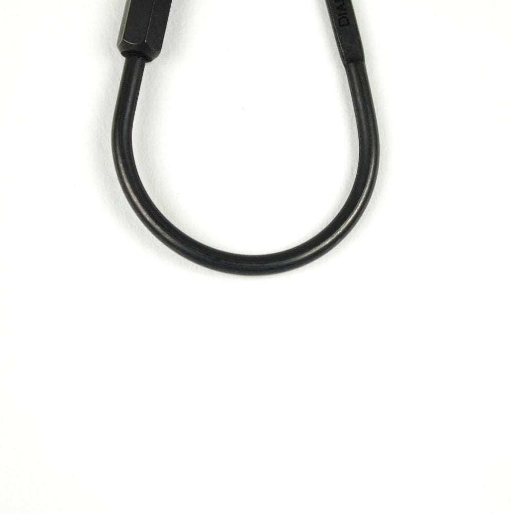 DROP KARABINER KEYRING 13328 BLK (ドロップ型カラビナキーリング)