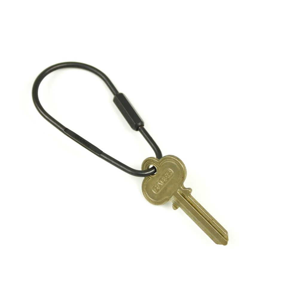 DROP KARABINER KEYRING 13328 BLK (ドロップ型カラビナキーリング)