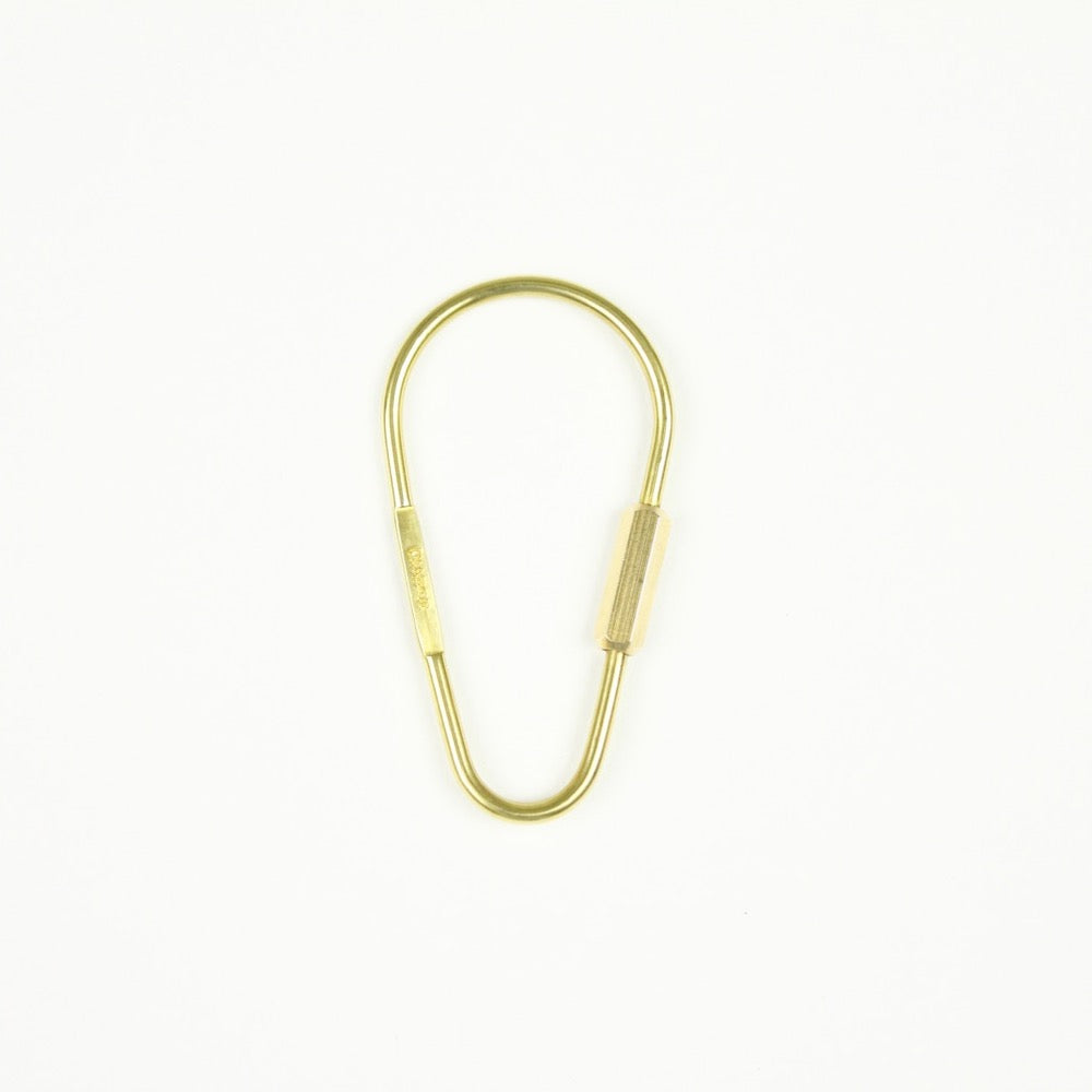 DROP KARABINER KEYRING 13328 GD (ドロップ型カラビナキーリング)