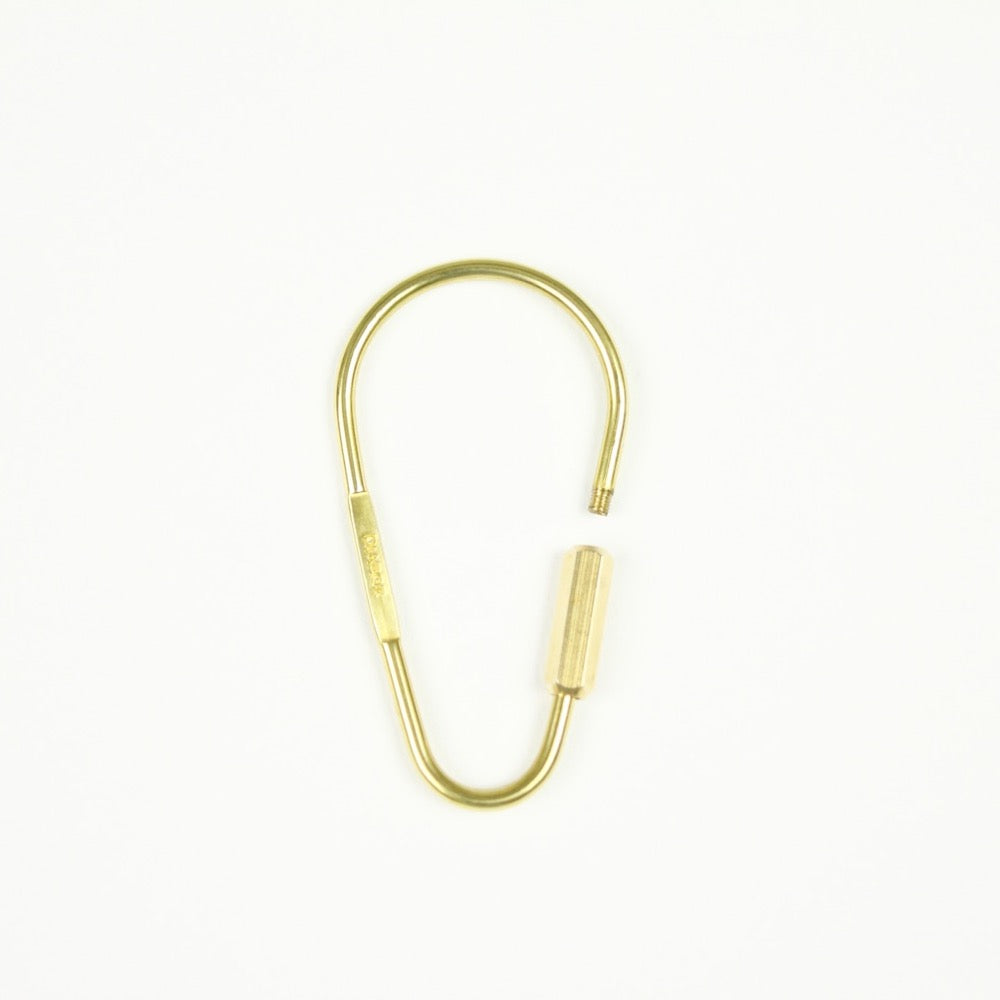 DROP KARABINER KEYRING 13328 GD (ドロップ型カラビナキーリング)