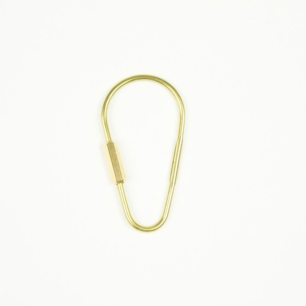 DROP KARABINER KEYRING 13328 GD (ドロップ型カラビナキーリング)