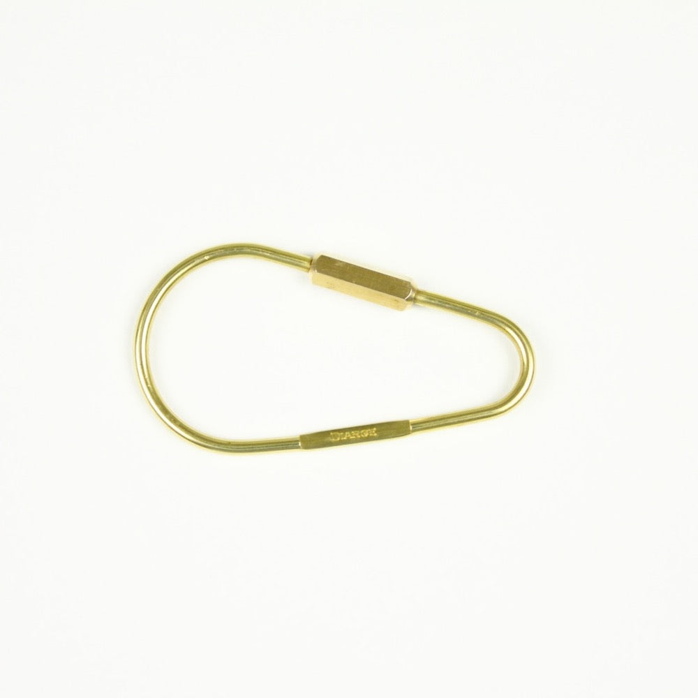 DROP KARABINER KEYRING 13328 GD (ドロップ型カラビナキーリング)