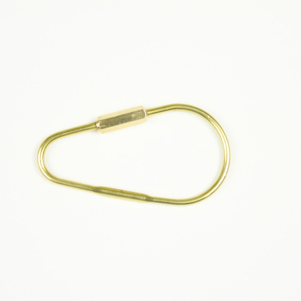 DROP KARABINER KEYRING 13328 GD (ドロップ型カラビナキーリング)