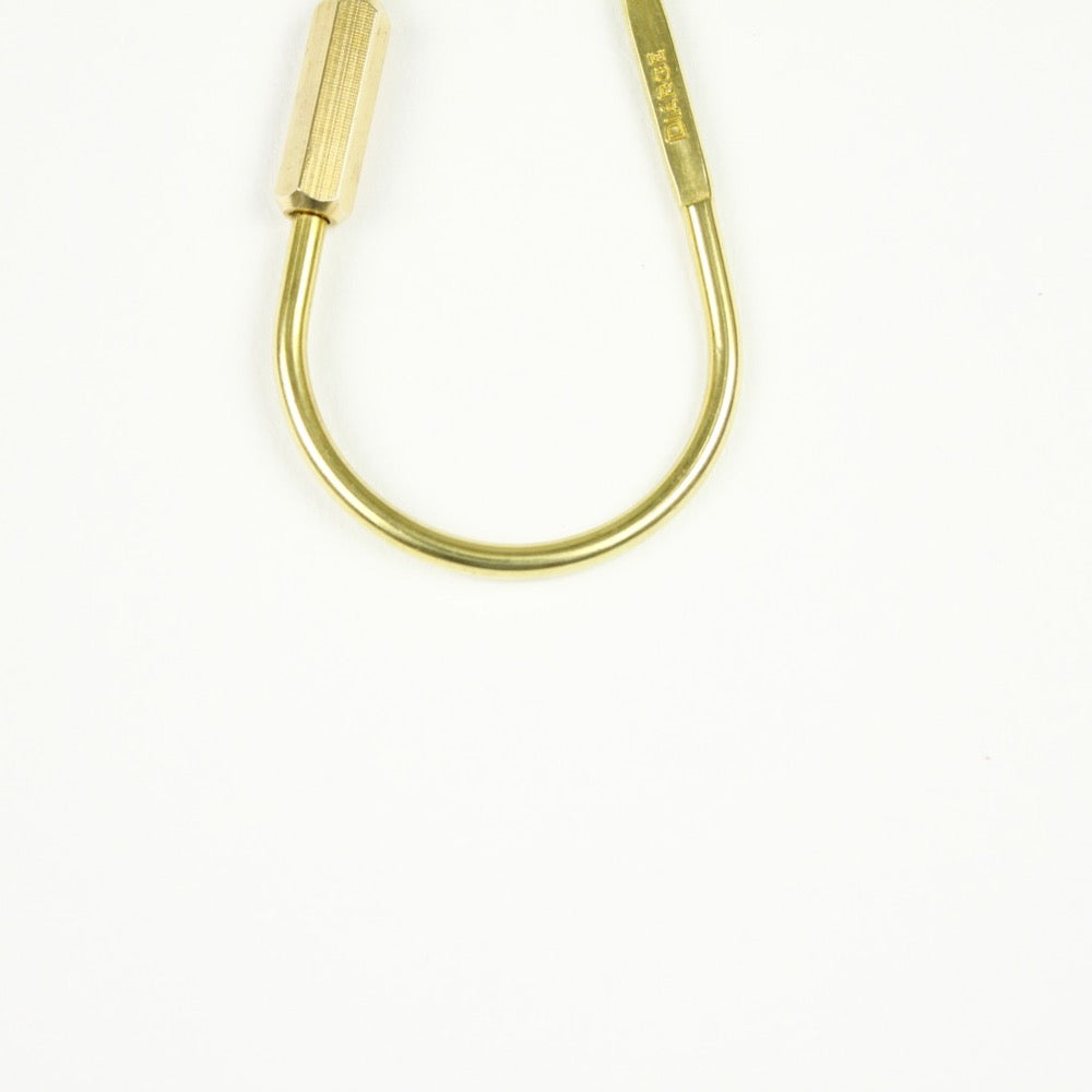 DROP KARABINER KEYRING 13328 GD (ドロップ型カラビナキーリング)