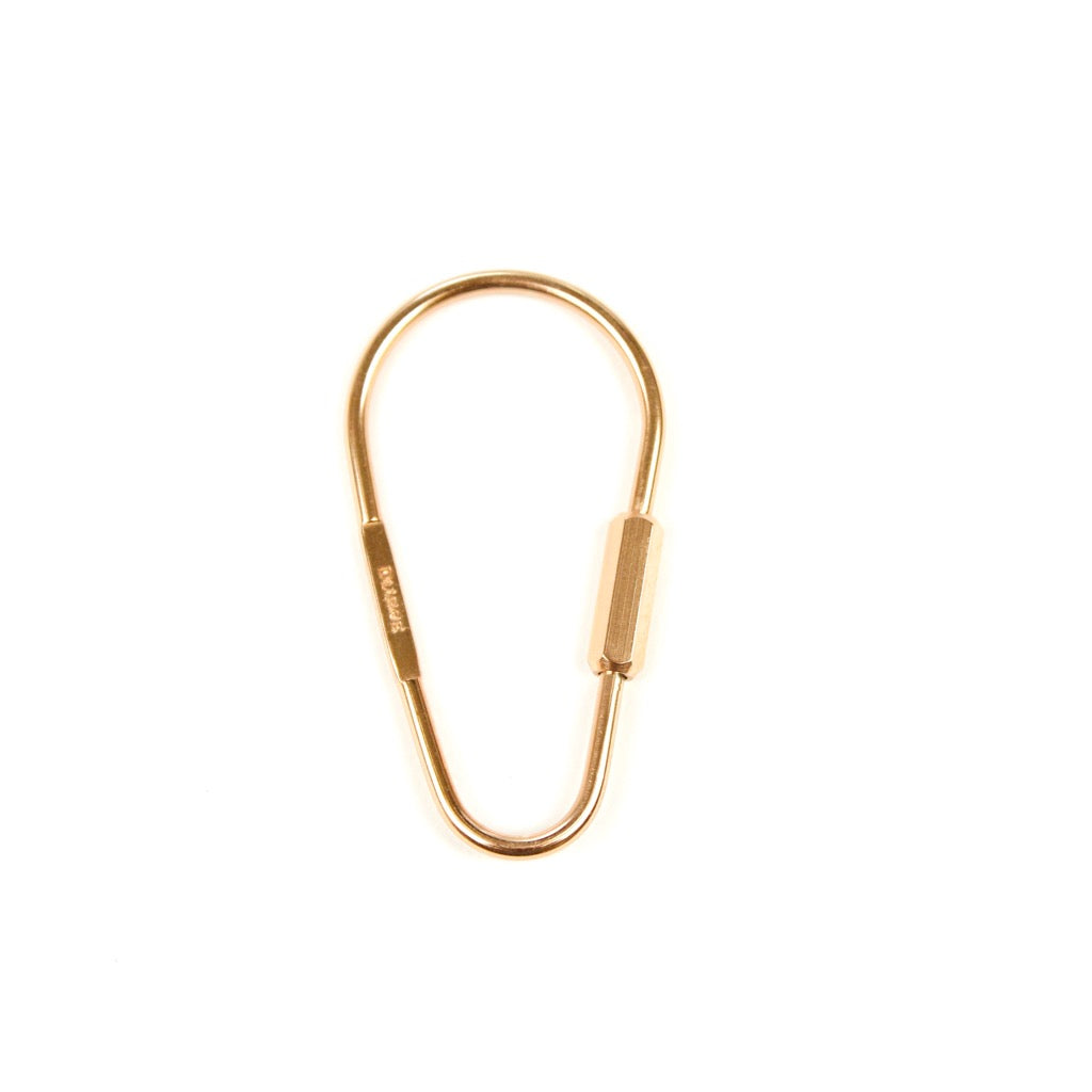 DROP KARABINER KEYRING 13328 PG (ドロップ型カラビナキーリング)