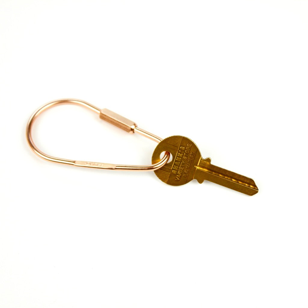DROP KARABINER KEYRING 13328 PG (ドロップ型カラビナキーリング)