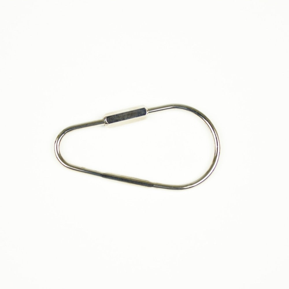 DROP KARABINER KEYRING 13328 SV (ドロップ型カラビナキーリング)