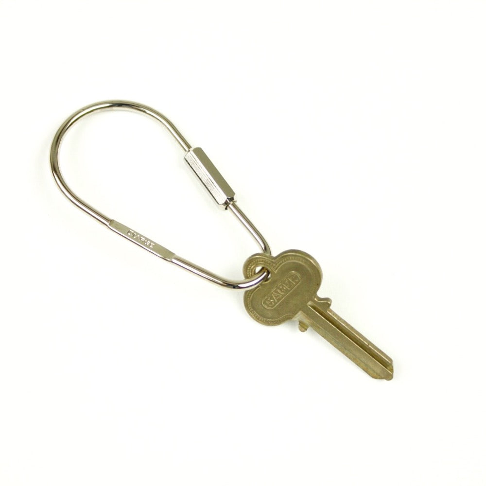 DROP KARABINER KEYRING 13328 SV (ドロップ型カラビナキーリング)