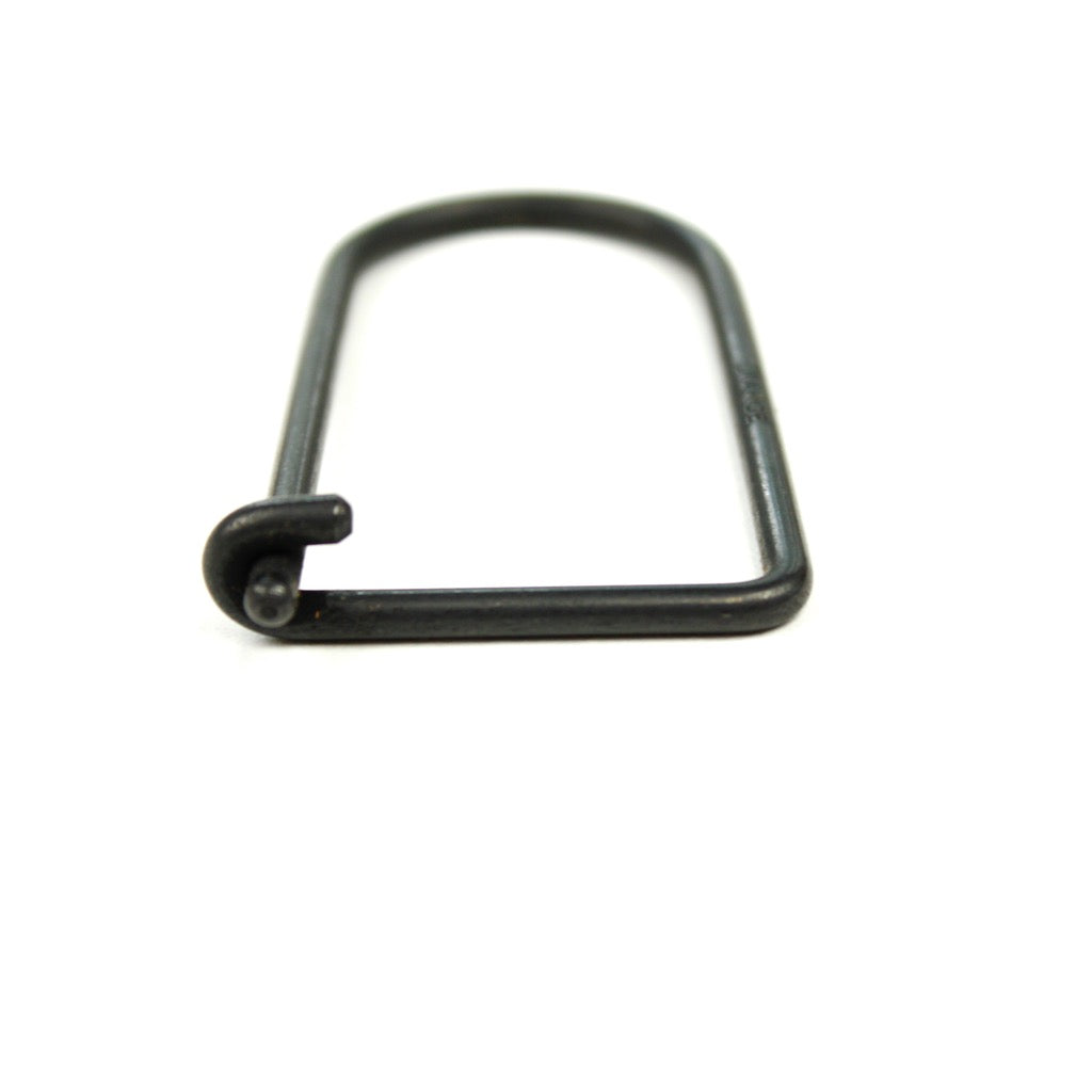 SINGLE LINE KEYRING 13331 BLK (真鍮一本線キーリング)