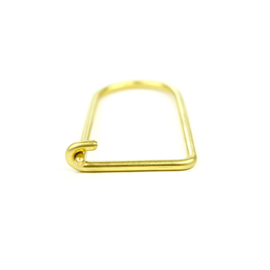 SINGLE LINE KEYRING 13331 GD (真鍮一本線キーリング)