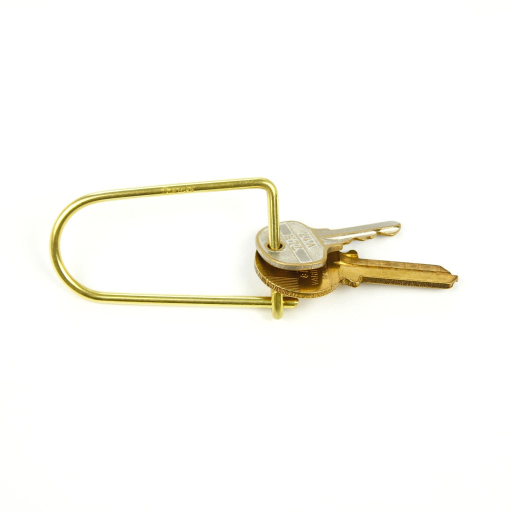 SINGLE LINE KEYRING 13331 GD (真鍮一本線キーリング)