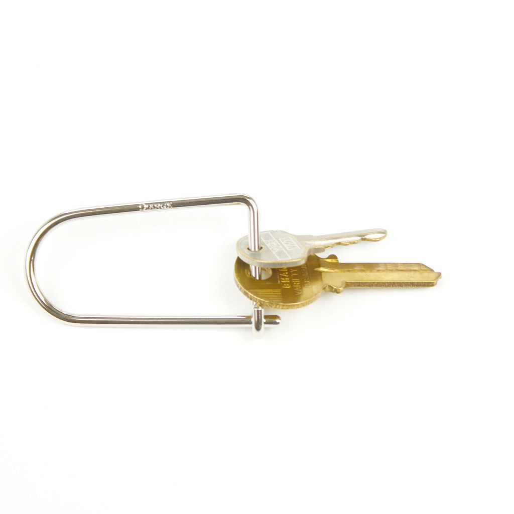 SINGLE LINE KEYRING 13331 SV (真鍮一本線キーリング)