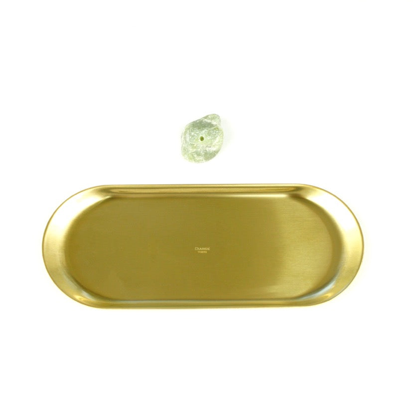 BRASS &amp; STONE INCENSE STAND(Large) 13917