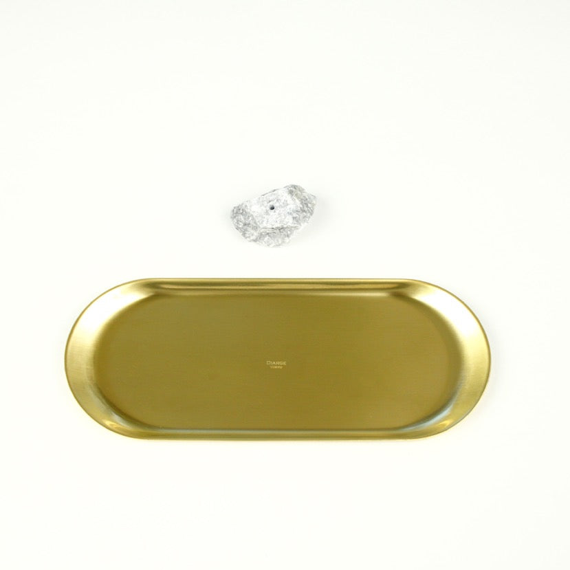 BRASS &amp; STONE INCENSE STAND(Large) 13917