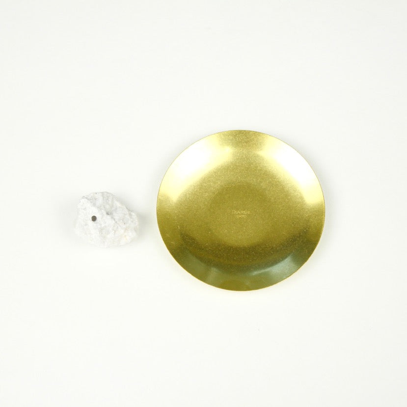 BRASS &amp; STONE INCENSE STAND(Small) 13918