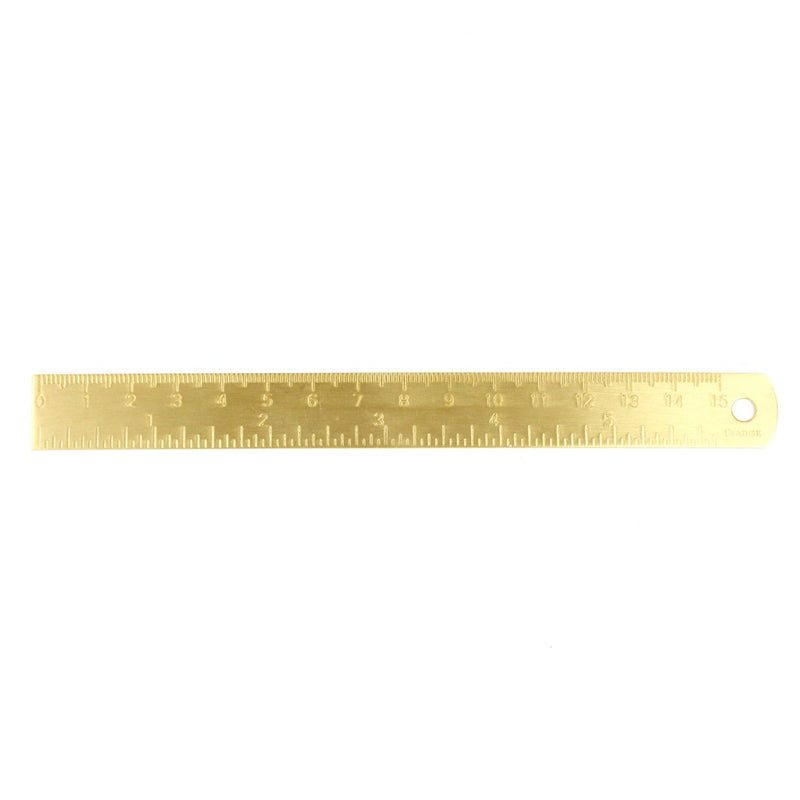 BRASS STRAIGHT RULER(15cm)13922 GD (真鍮直線定規)