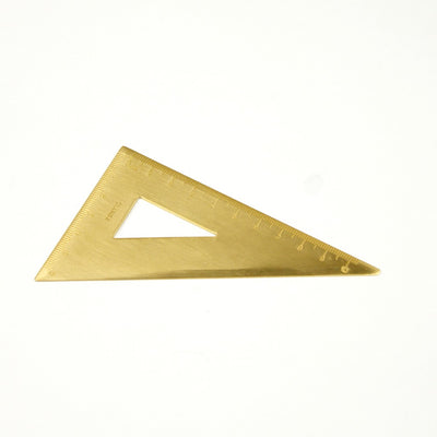 BRASS TRIANGLE RULER 13924 GD (真鍮三角定規)