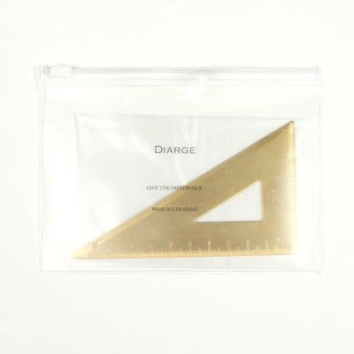 BRASS TRIANGLE RULER 13924 GD (真鍮三角定規)