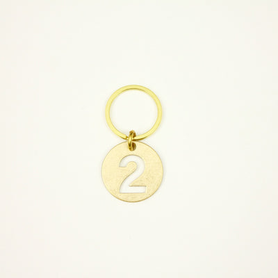 【オンラインストア限定】BRASS NUMBER KEYRING 13926A GD (真鍮製ナンバーキーリング)