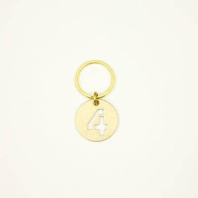 【オンラインストア限定】BRASS NUMBER KEYRING 13926A GD (真鍮製ナンバーキーリング)