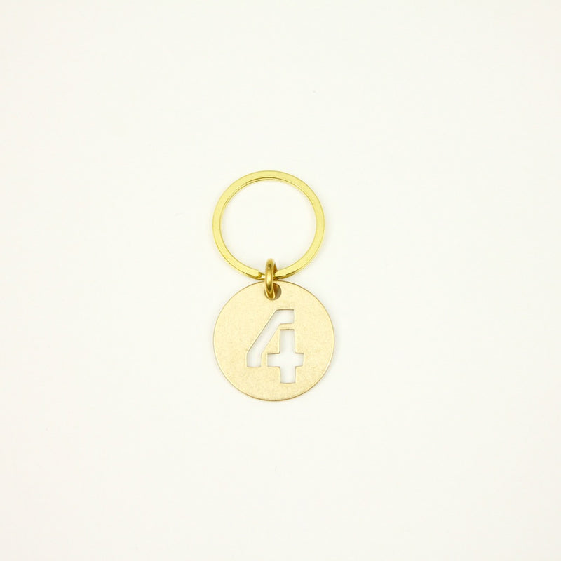 【オンラインストア限定】BRASS NUMBER KEYRING 13926A GD (真鍮製ナンバーキーリング)