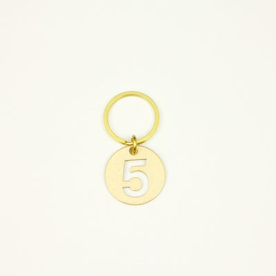 【オンラインストア限定】BRASS NUMBER KEYRING 13926A GD (真鍮製ナンバーキーリング)
