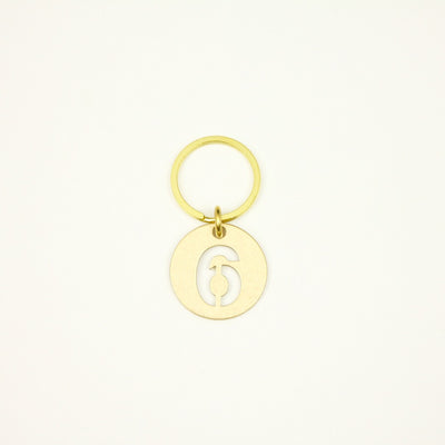【オンラインストア限定】BRASS NUMBER KEYRING 13926A GD (真鍮製ナンバーキーリング)