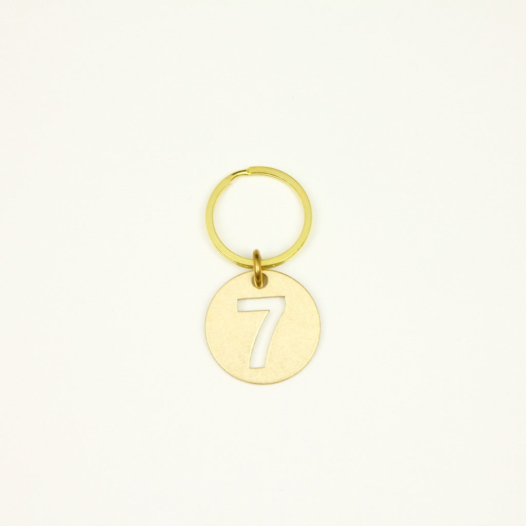 【オンラインストア限定】BRASS NUMBER KEYRING 13926A GD (真鍮製ナンバーキーリング)