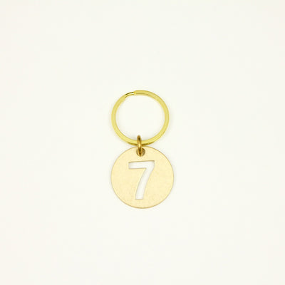 【オンラインストア限定】BRASS NUMBER KEYRING 13926A GD (真鍮製ナンバーキーリング)