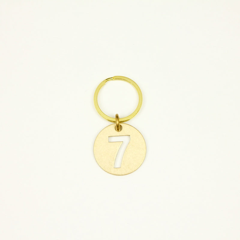 【オンラインストア限定】BRASS NUMBER KEYRING 13926A GD (真鍮製ナンバーキーリング)