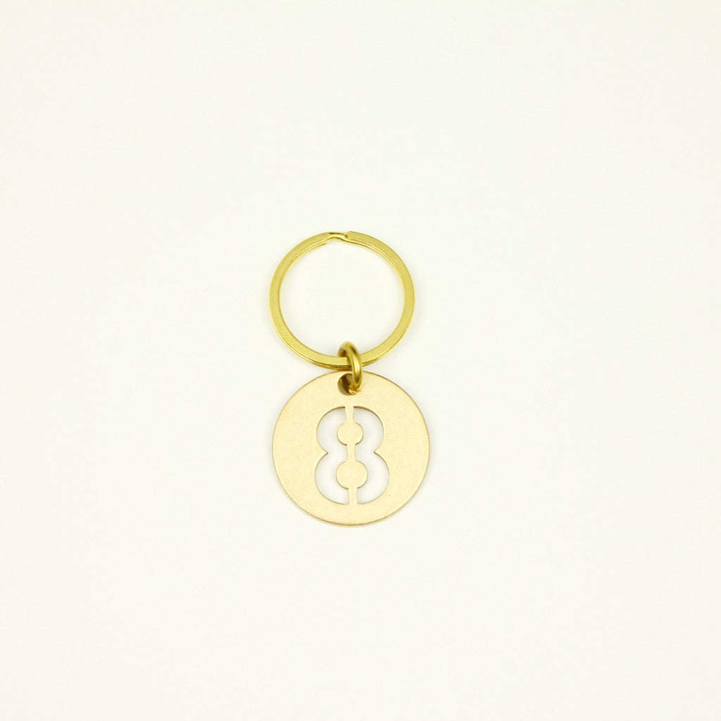 【オンラインストア限定】BRASS NUMBER KEYRING 13926A GD (真鍮製ナンバーキーリング)