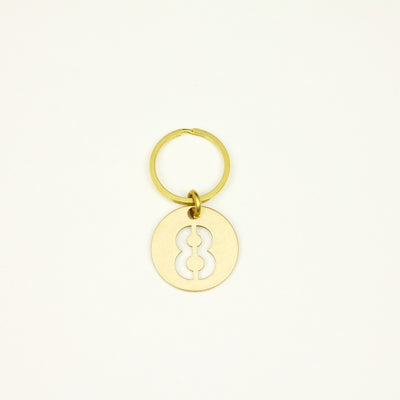 【オンラインストア限定】BRASS NUMBER KEYRING 13926A GD (真鍮製ナンバーキーリング)