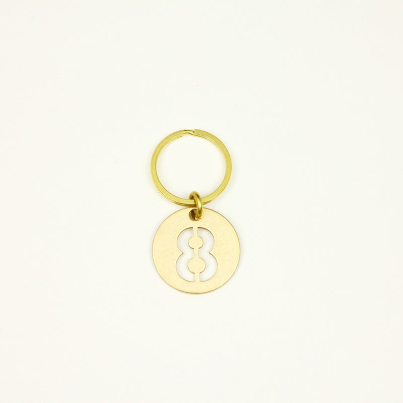 【オンラインストア限定】BRASS NUMBER KEYRING 13926A GD (真鍮製ナンバーキーリング)