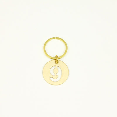 【オンラインストア限定】BRASS NUMBER KEYRING 13926A GD (真鍮製ナンバーキーリング)