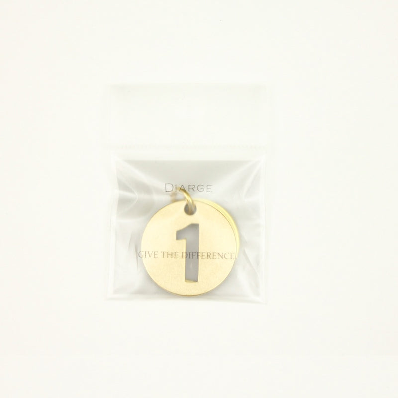 【オンラインストア限定】BRASS NUMBER KEYRING 13926A GD (真鍮製ナンバーキーリング)