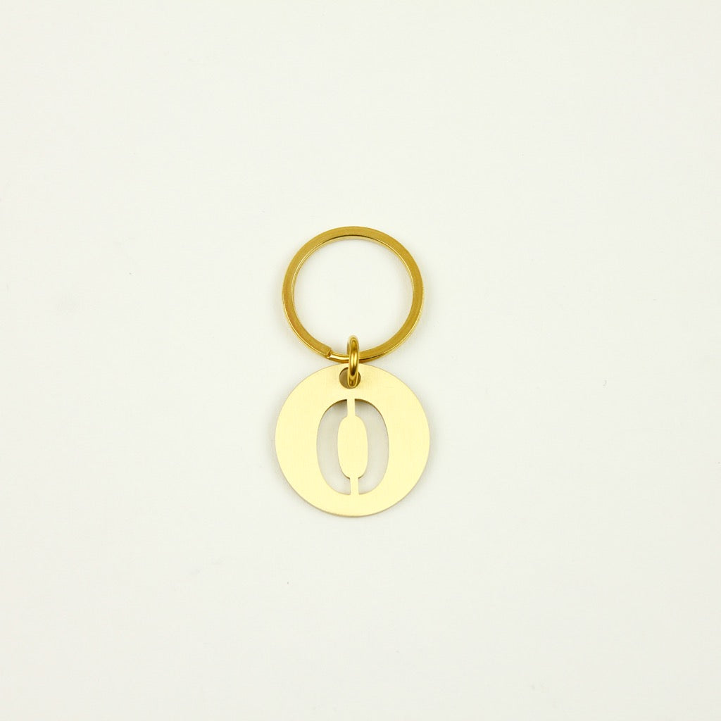BRASS NUMBER KEYRING 13926 GD (真鍮製ナンバーキーリング)