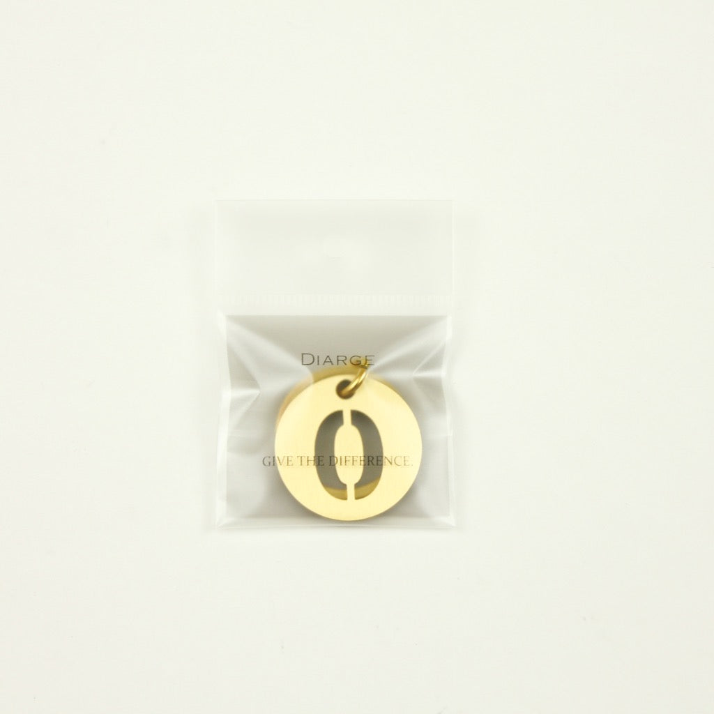 BRASS NUMBER KEYRING 13926 GD (真鍮製ナンバーキーリング)