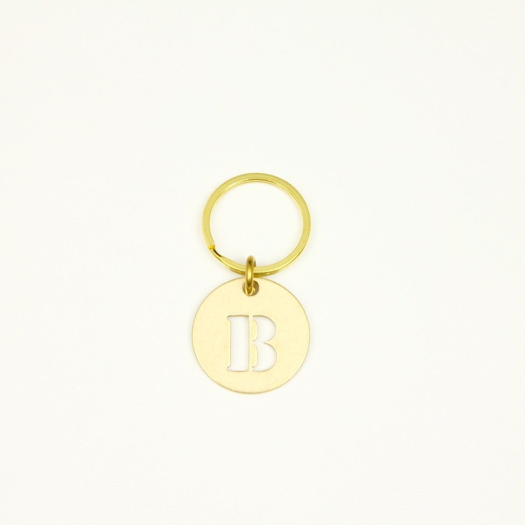【オンラインストア限定】BRASS ALPHABET KEYRING 13927A GD (真鍮製アルファベットキーリング)