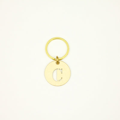 【オンラインストア限定】BRASS ALPHABET KEYRING 13927A GD (真鍮製アルファベットキーリング)