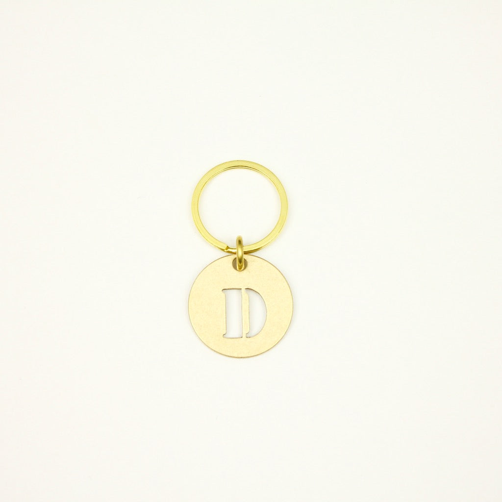 【オンラインストア限定】BRASS ALPHABET KEYRING 13927A GD (真鍮製アルファベットキーリング)