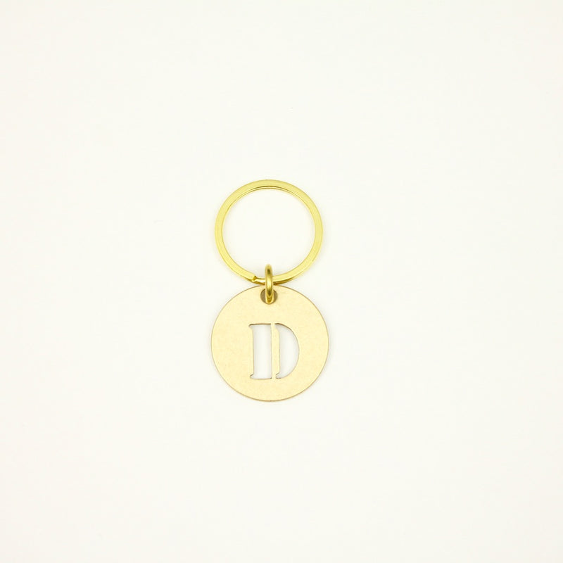 【オンラインストア限定】BRASS ALPHABET KEYRING 13927A GD (真鍮製アルファベットキーリング)